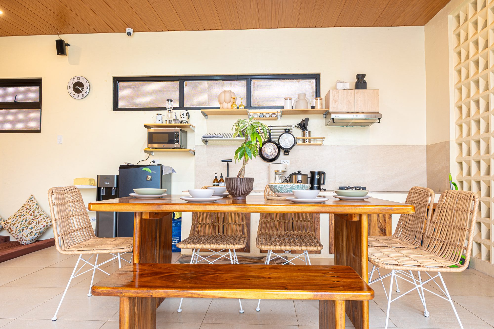 Outdoor dining table