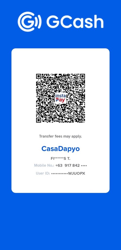 GCash QR code for Casa Dapyo
